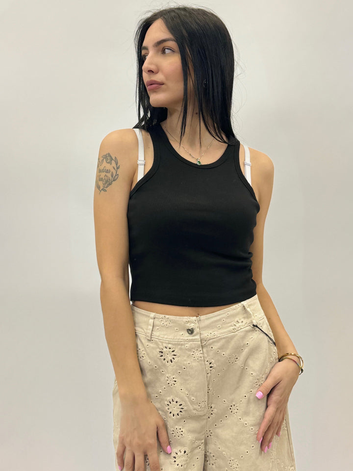 Phaedra™  |  Ribbed Tank Top Neckline