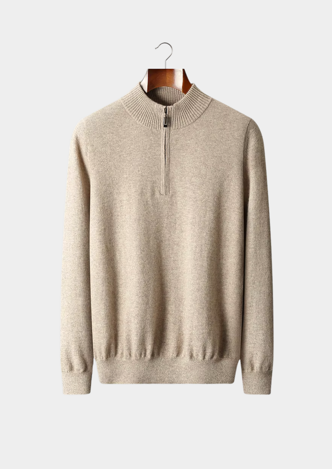 Emma & Rose wool half-zip sweater — premium knitwear