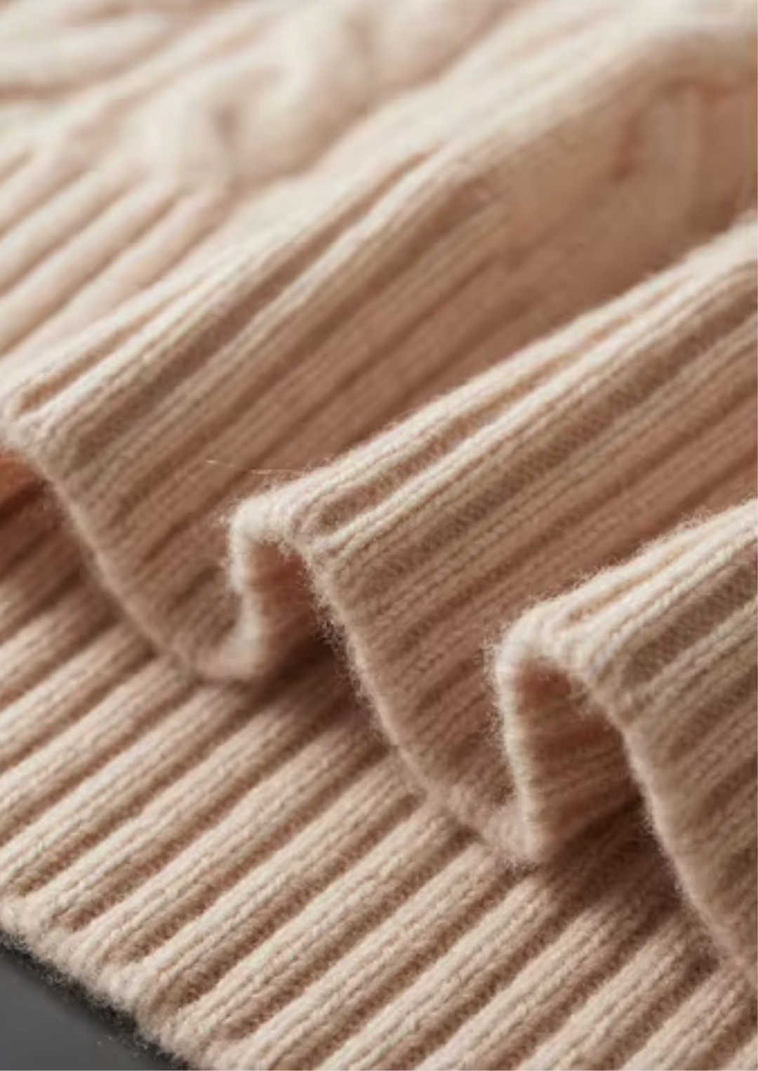 Emma & Rose merino wool cable knit crewneck — premium winter jumper