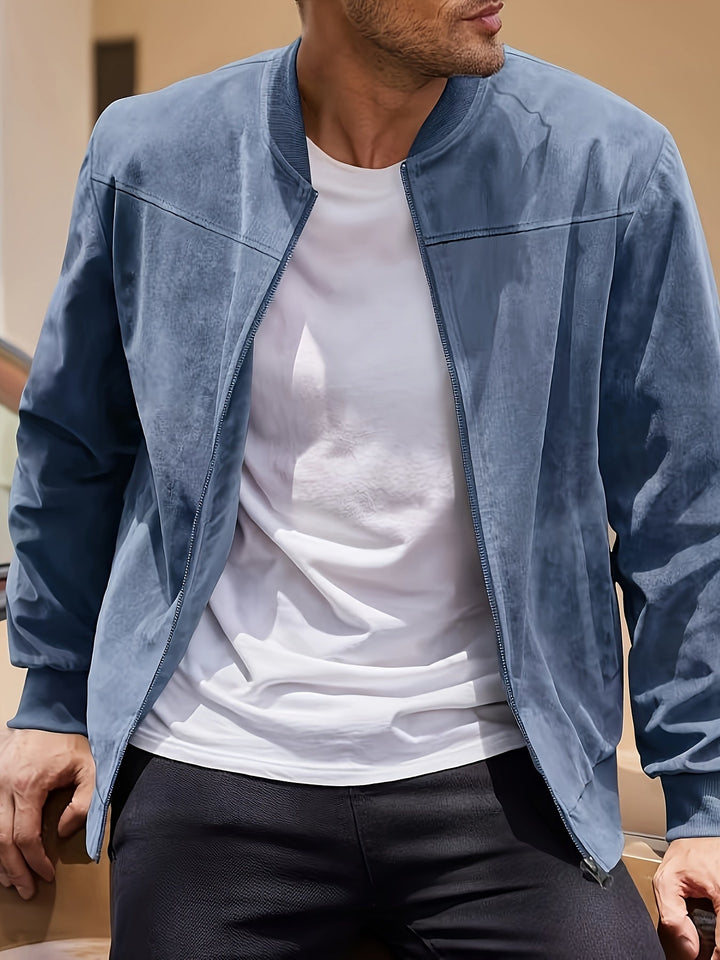 LAURENT MONACO | MEN'S ZIP-UP BOMBER JACKET