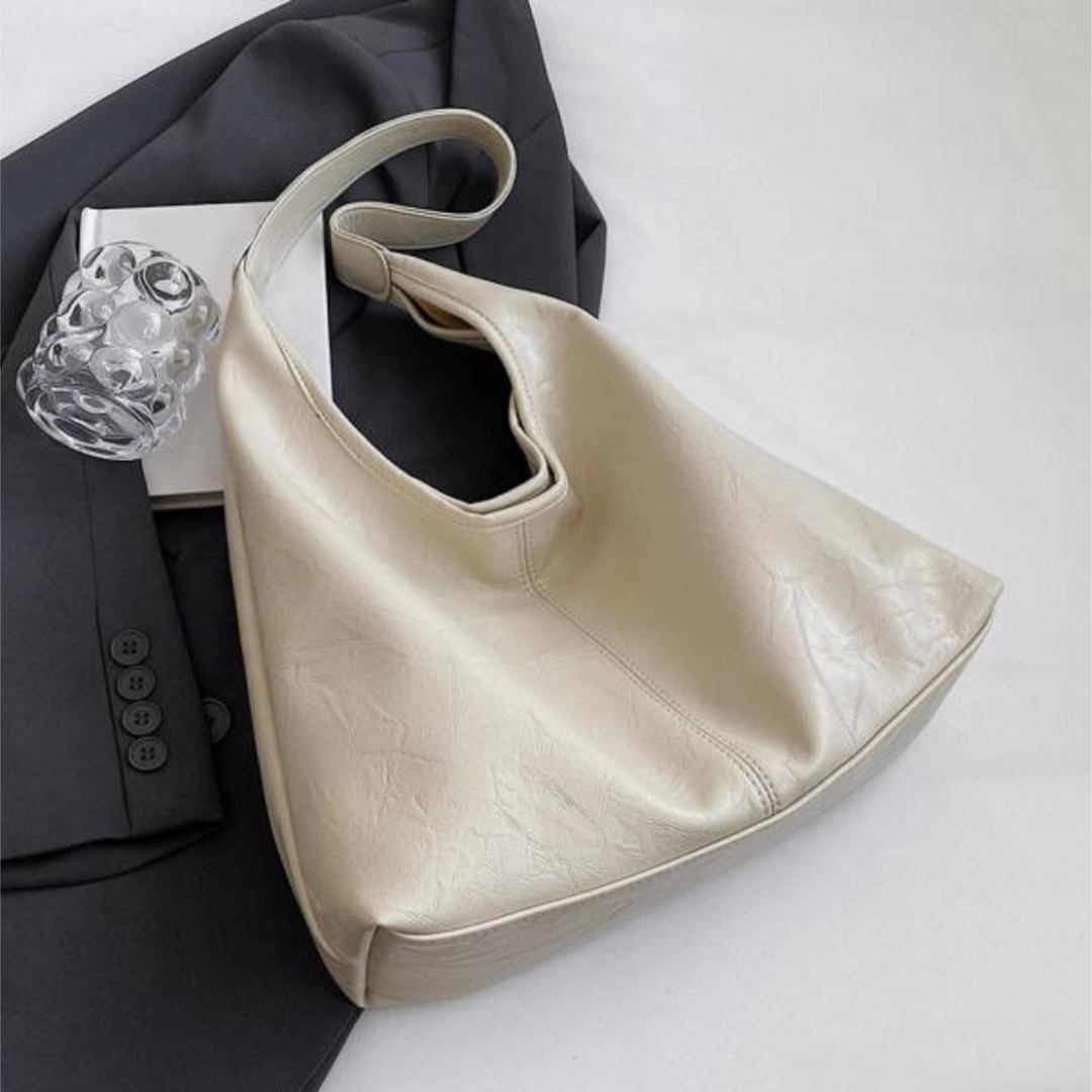 Women's Synthetic Leather Hobo Bag – Elegant Shoulder Bag
