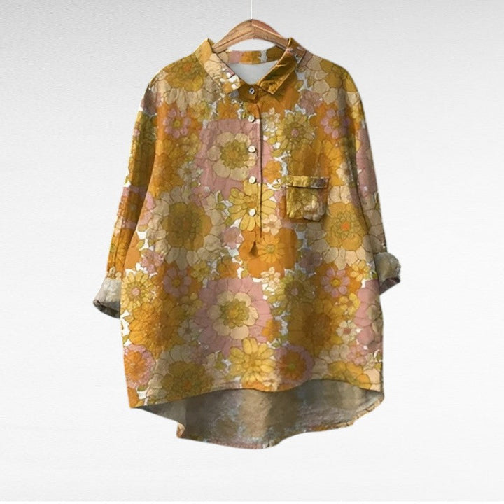 Ariana Elegant Breezy Summer Blouse - Elena Harper