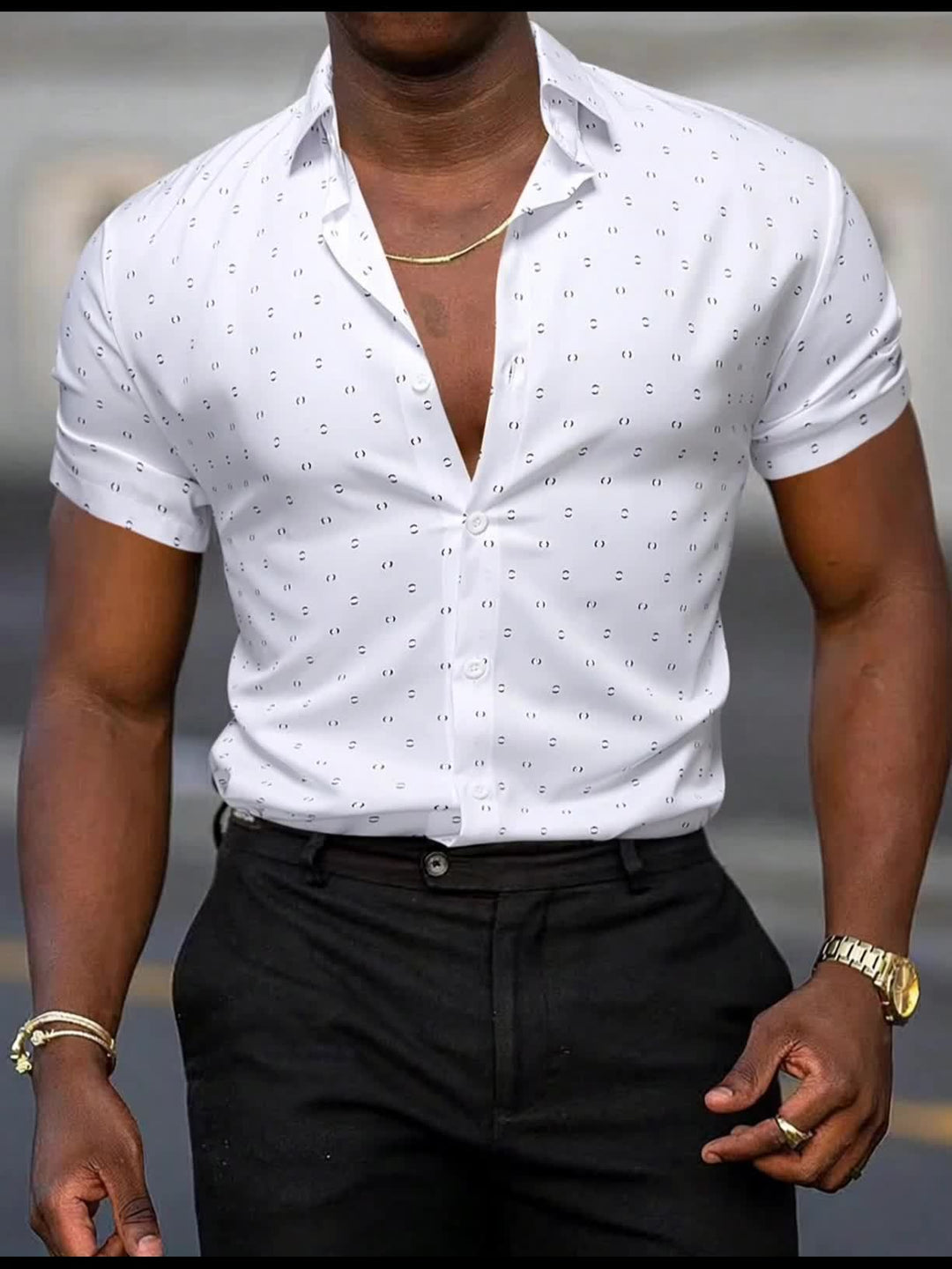 Tropical Print Shirt for Men - Elena Harper