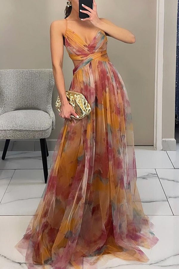 Eléna™  |  Elegant Floral Long Dress