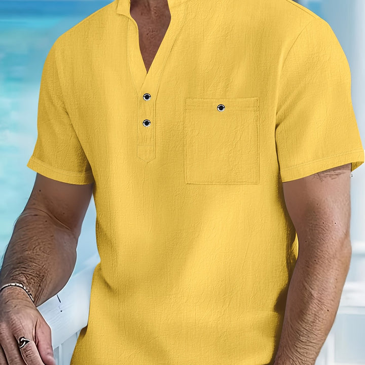LAURENT MONACO | QIPAO COLLARED SHIRT FOR MEN