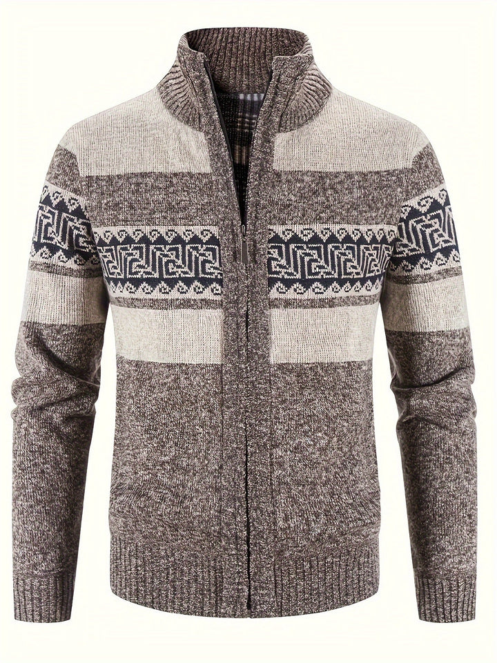 Russell Cozy Full-Zip Cardigan, view 4 - Elena Harper