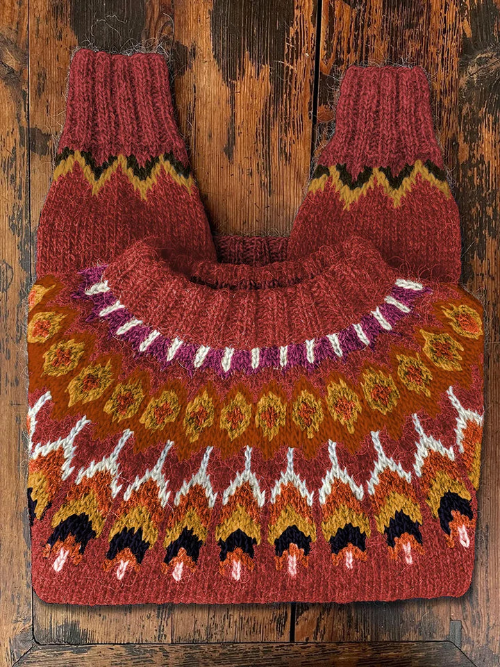 Retro Sweater for Women Eloise, view 4 - Elena Harper