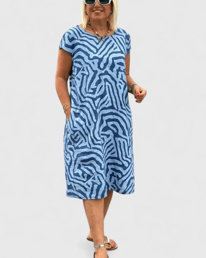 Calyviah™ comfortable dress by Emma & Rose Cape Town, showcasing a stylish, relaxed-fit design with soft fabric and elegant details.