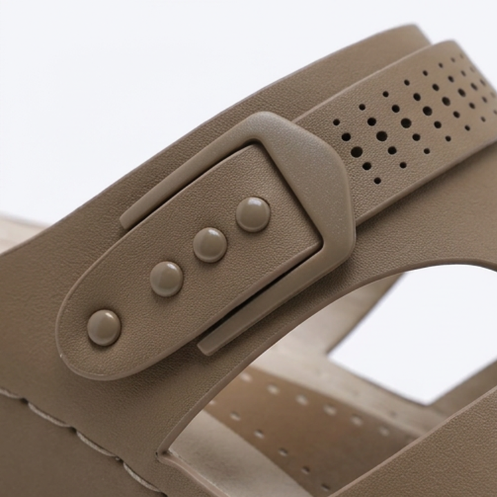 CloudLift Supportive Comfort Wedge Sandals - Elena Harper