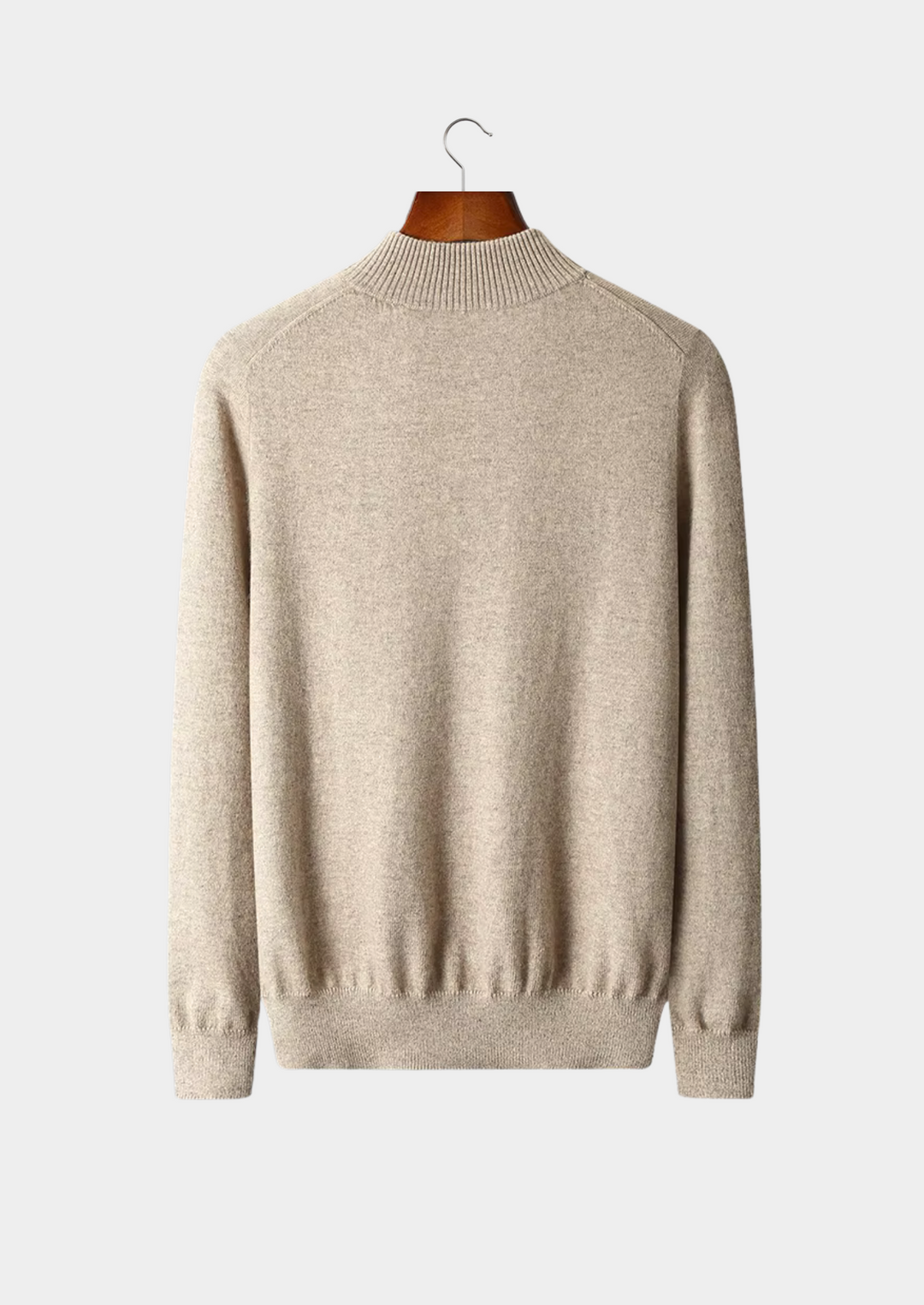 Emma & Rose wool half-zip sweater — premium knitwear