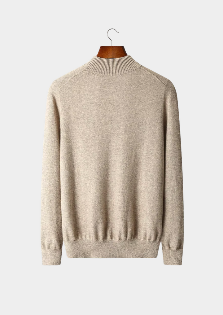 Emma & Rose wool half-zip sweater — premium knitwear