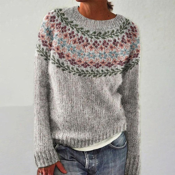 Luciaa Handcrafted Wool Sweater, view 2 - Elena Harper
