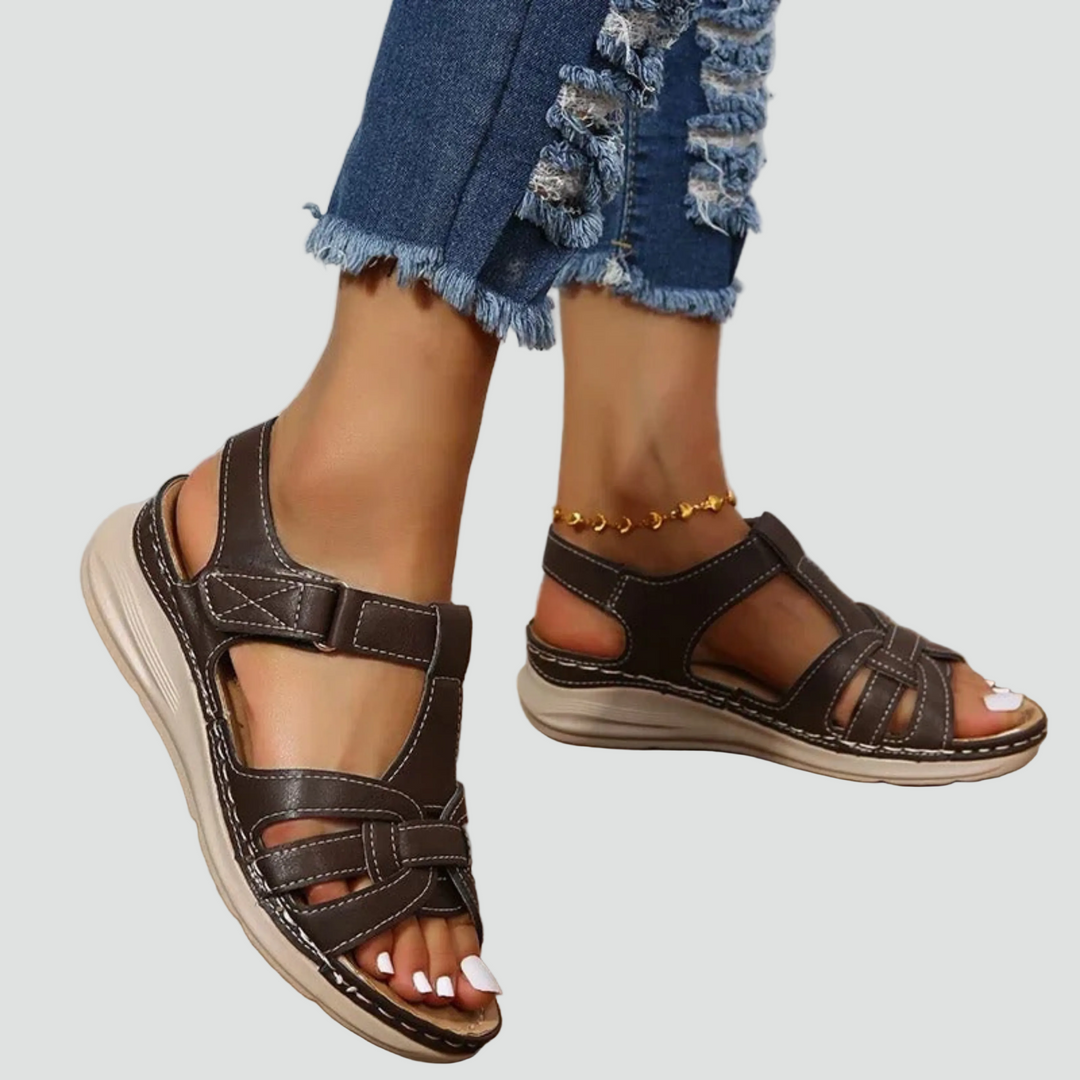 Adjustable Strap Sandals with Open Toe for Women