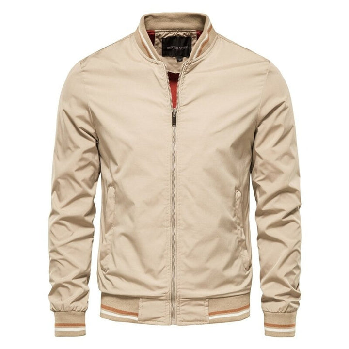 Sebastian | Casual Men's Bomber Jacket with Contrast Rib Details