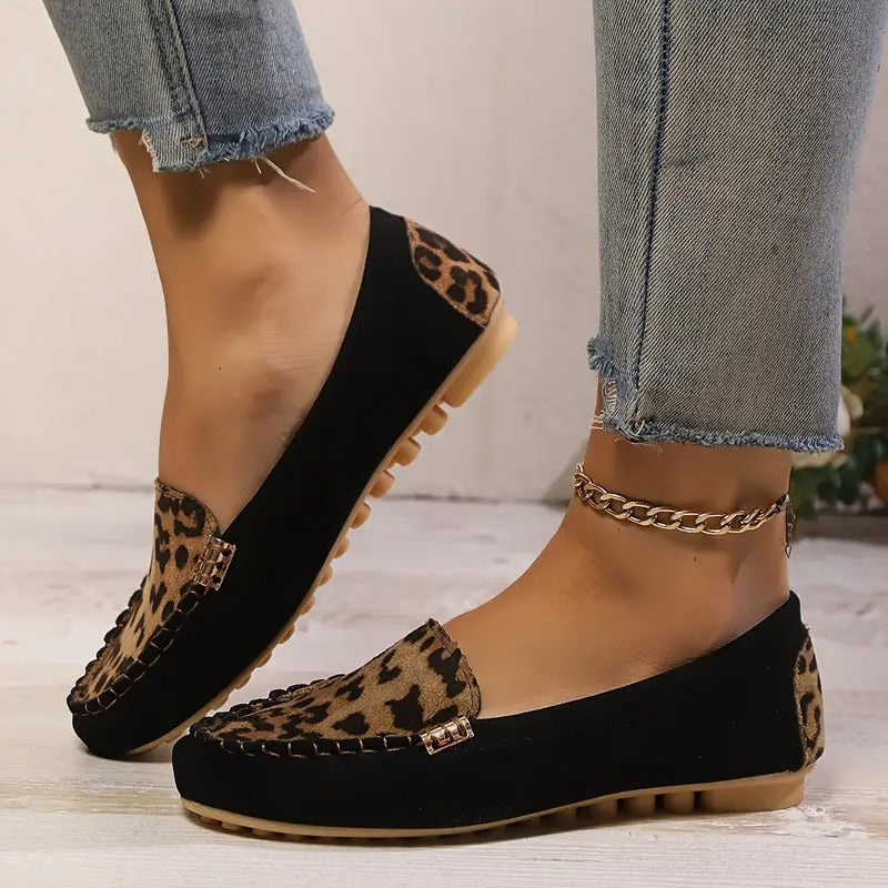 Comfortable Women's Slippers with Wild Leopard Print EB EB