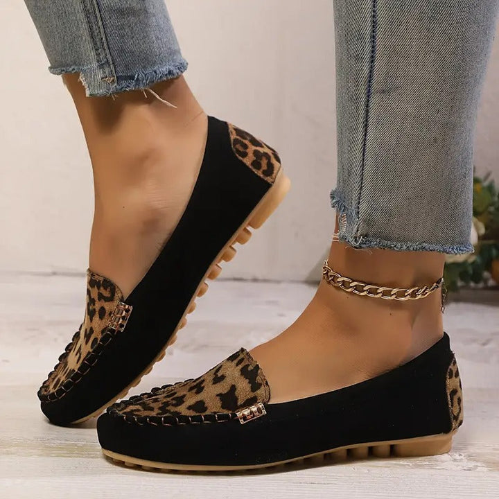 Comfortable Women's Slippers with Wild Leopard Print EB EB