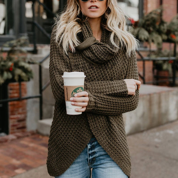 Thick Women's Turtleneck Sweater - Warm and Comfortable