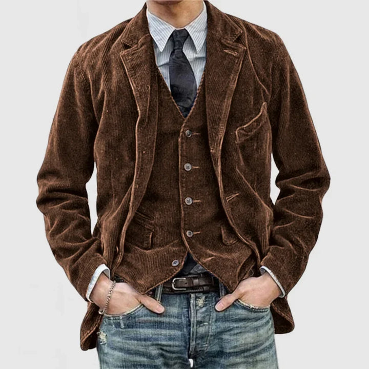 Aven – Stylish Vintage Blazer and Vest Set
