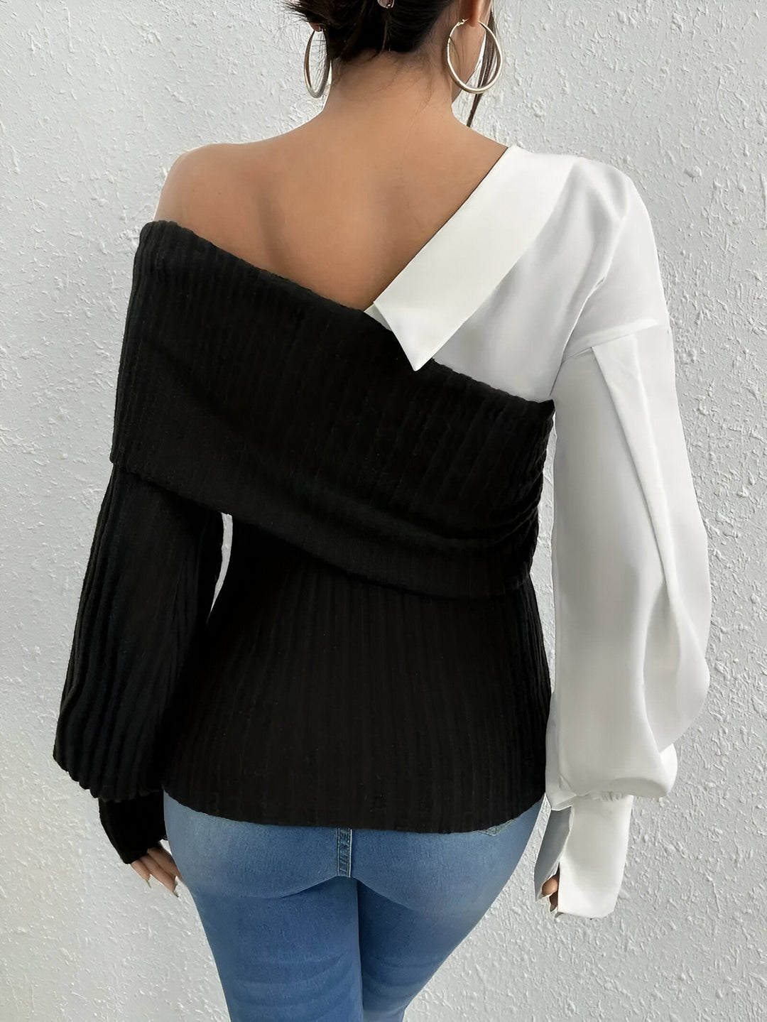 Berlinn One-Shoulder Top, view 7 - Elena Harper