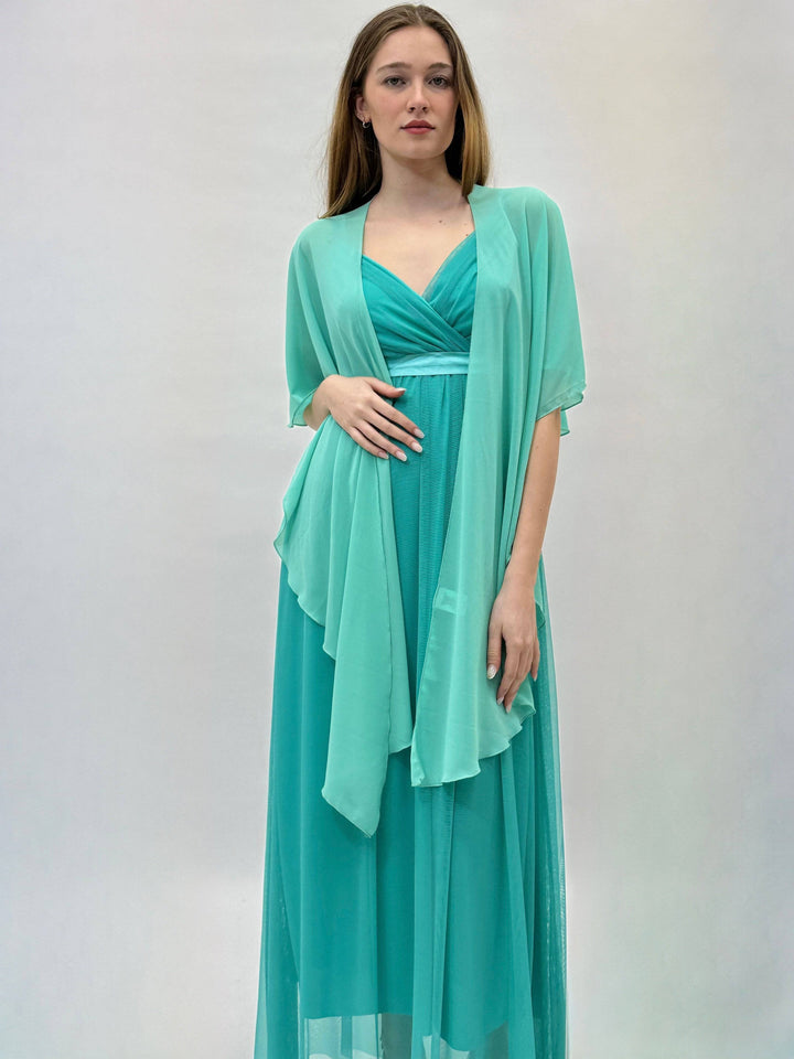 Flowing Gisella™ dress by Emma & Rose Cape Town, elegant abiti with lightweight fabric and flowing silhouette.