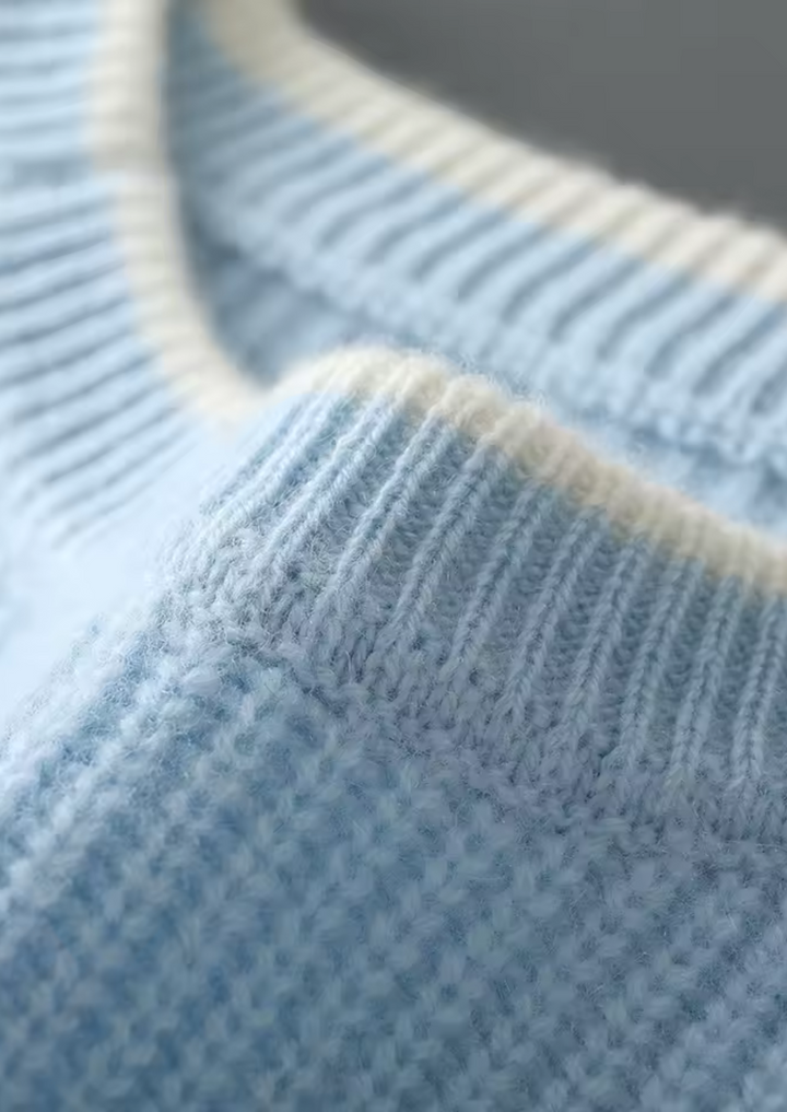 NOBA WOOL TWO TONE CREWNECK