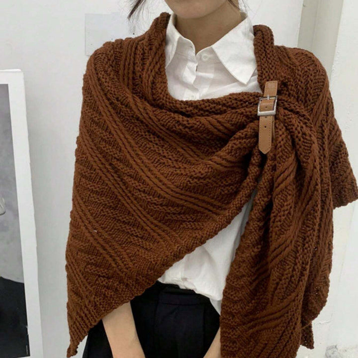 Solid Color Warm Shawl