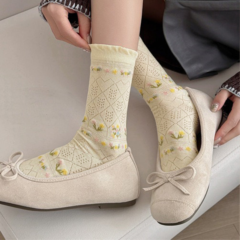 Casual Floral Socks