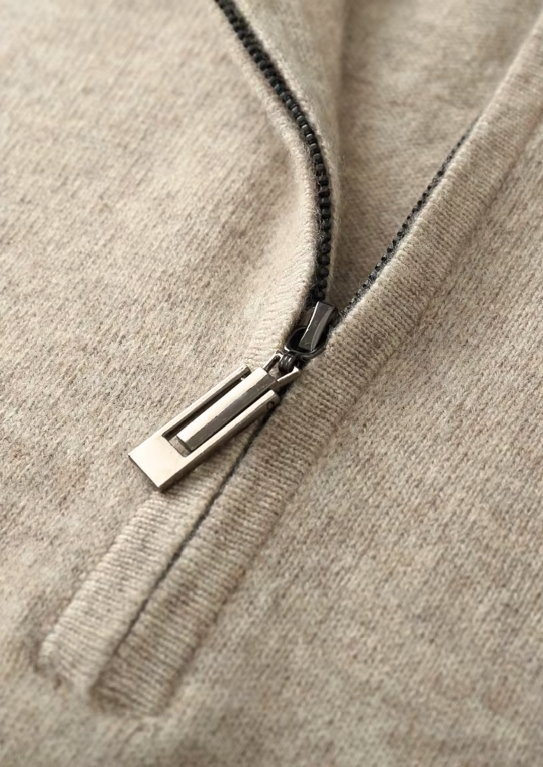 Emma & Rose wool half-zip sweater — premium knitwear