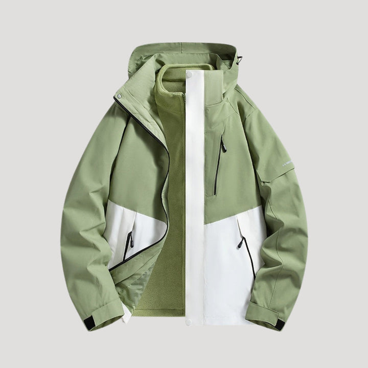 Sabine Waterproof Hooded Outdoor Jacket, view 2 - Elena Harper