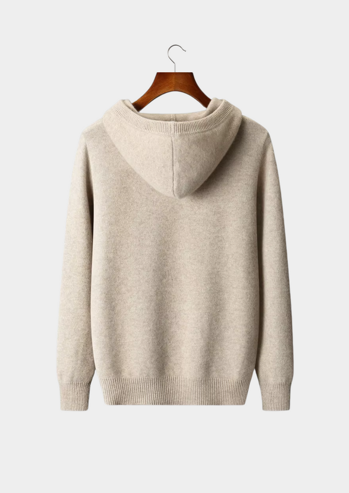 NOBA WOOL BUTTON HOODIE