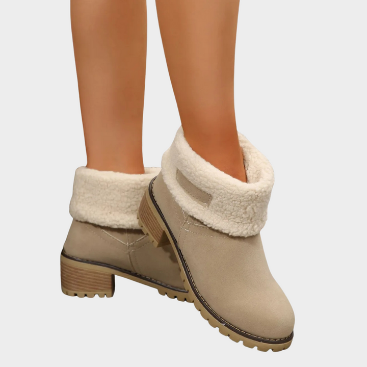 Brynn Winter Boots with Medium Heel - Elena Harper
