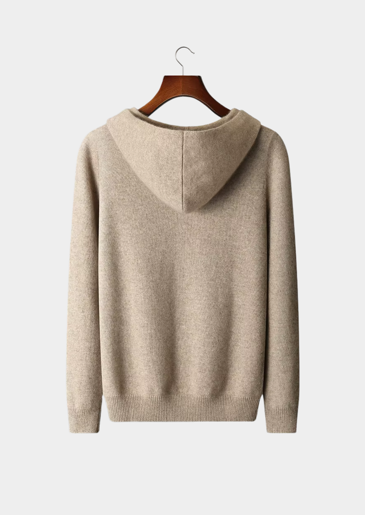 Emma & Rose cashmere essential hoodie — premium knitwear