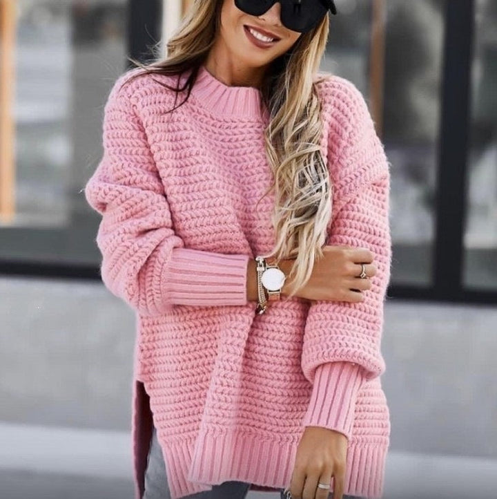 Women's Knit Sweater - Casual and Comfortable Long Sleeves