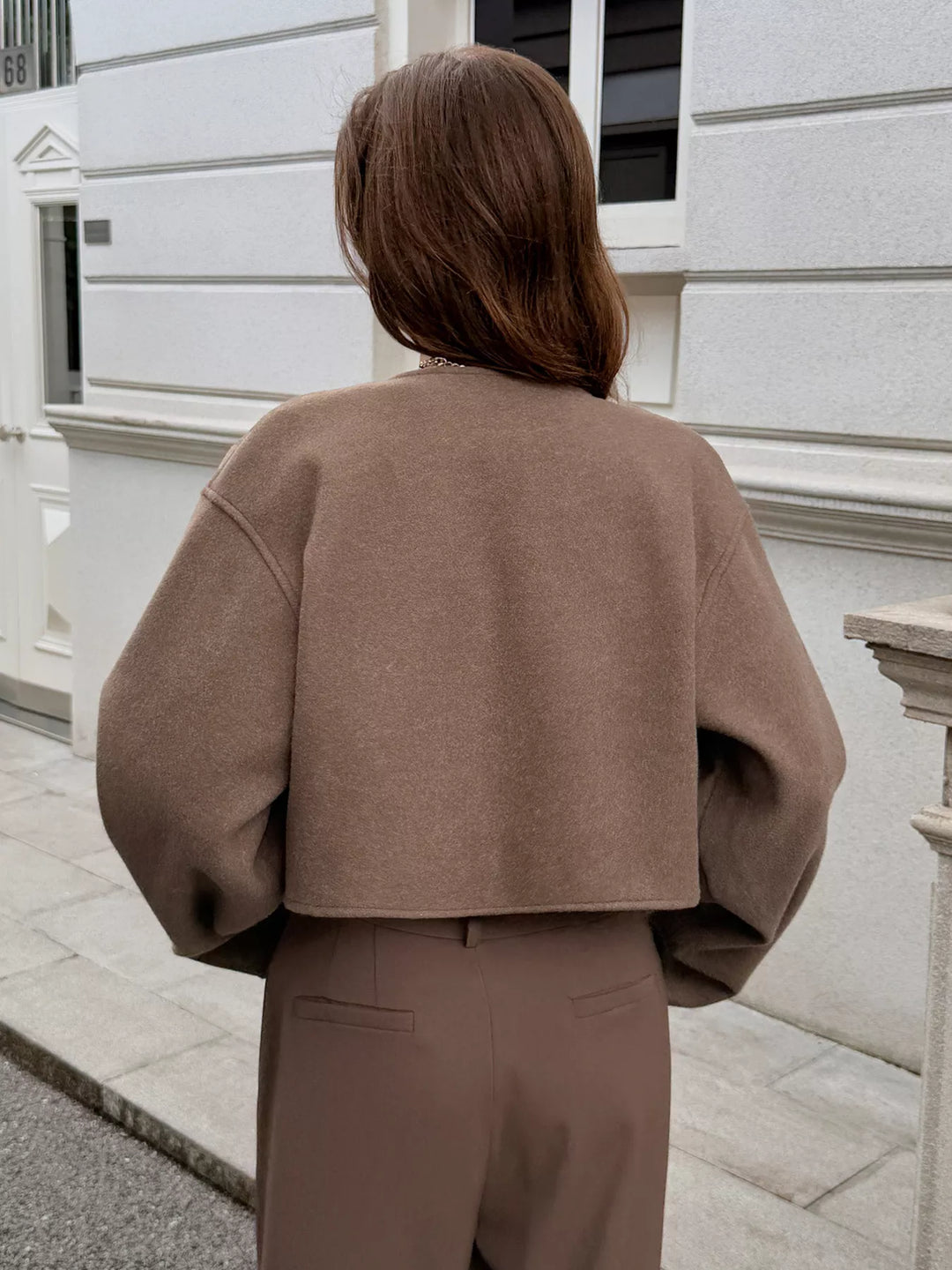 Short Wool Jacket for Women - Sabrina