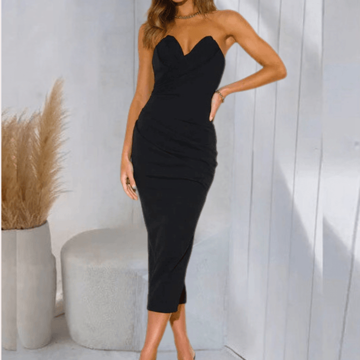 Strapless Lightweight Breathable Dress, view 5 - Elena Harper