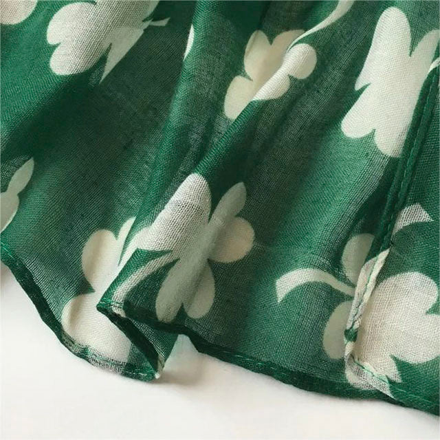 Printed Clover Scarf