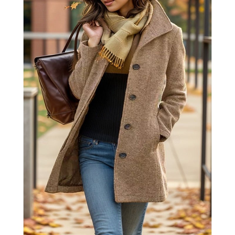 Helena | Trench Coat with Tailored Silhouette and Classic Collar