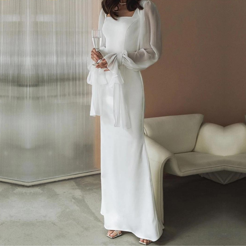 Emilia | Women's Off-Shoulder Long Dress for Wedding Guests