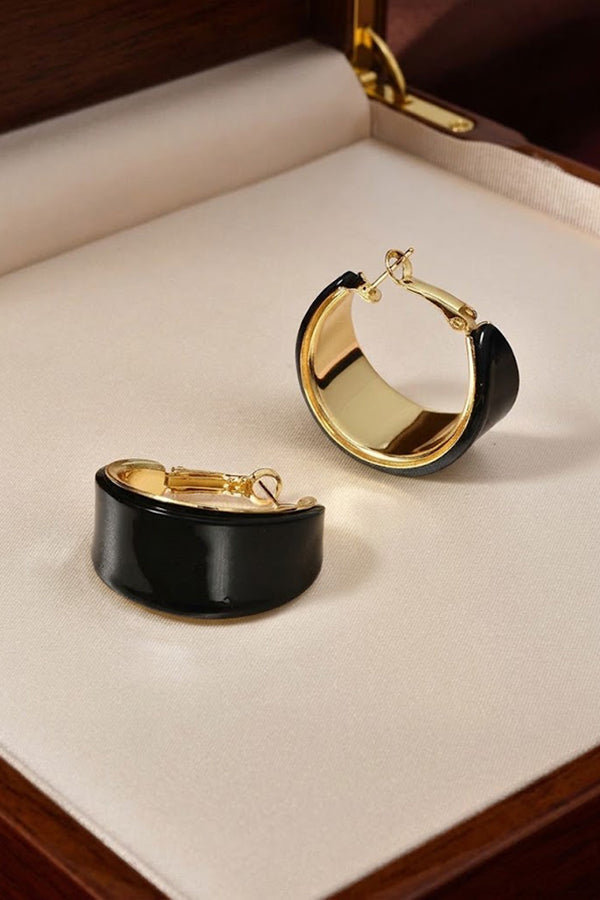 Leopard-print C-shaped Earrings