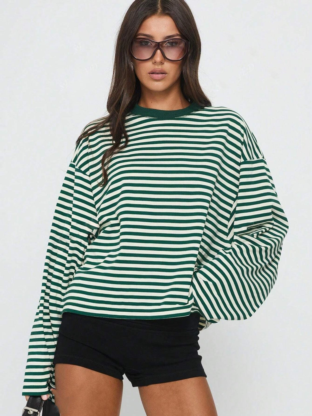 Women's Retro Color-Block Striped Top – Casual and Comfortable Everyday Style