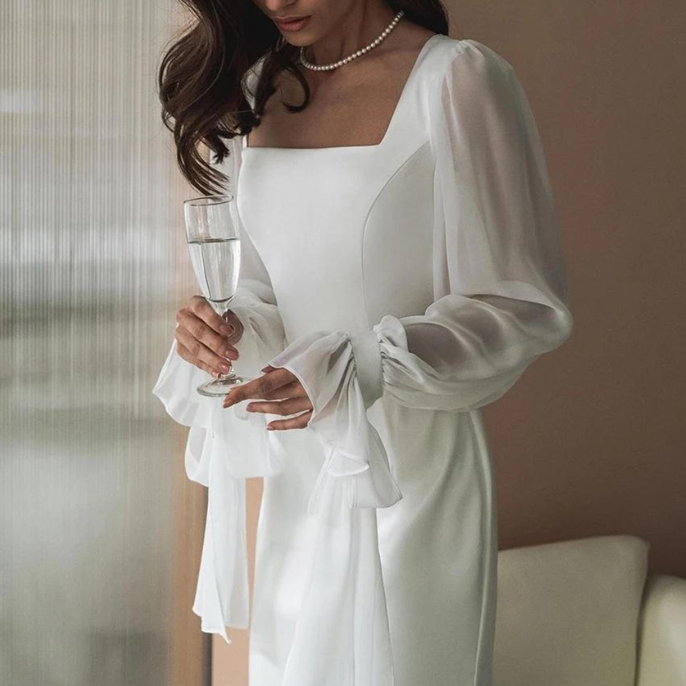 Emilia | Women's Off-Shoulder Long Dress for Wedding Guests