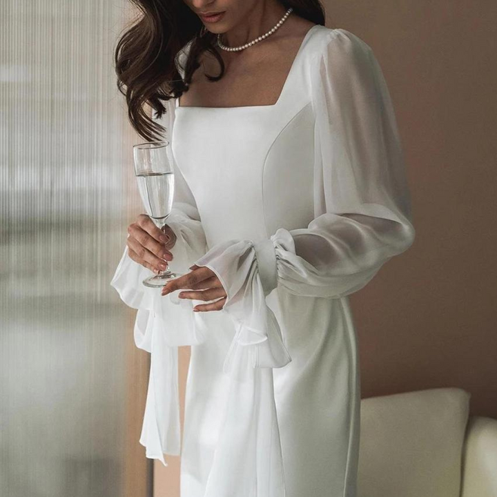 Emilia | Women's Off-Shoulder Long Dress for Wedding Guests