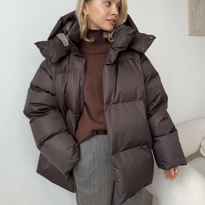 Françoise - Chic Oversized Puffer Jacket with Hood