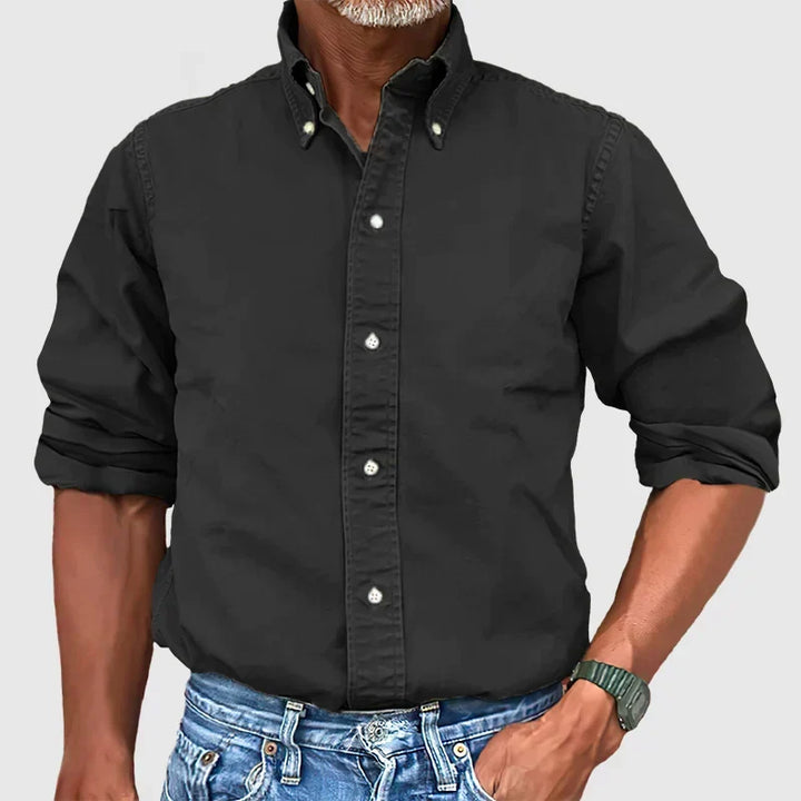 Timeless Classic Men’s Long-Sleeved Shirt – Comfort and Versatility