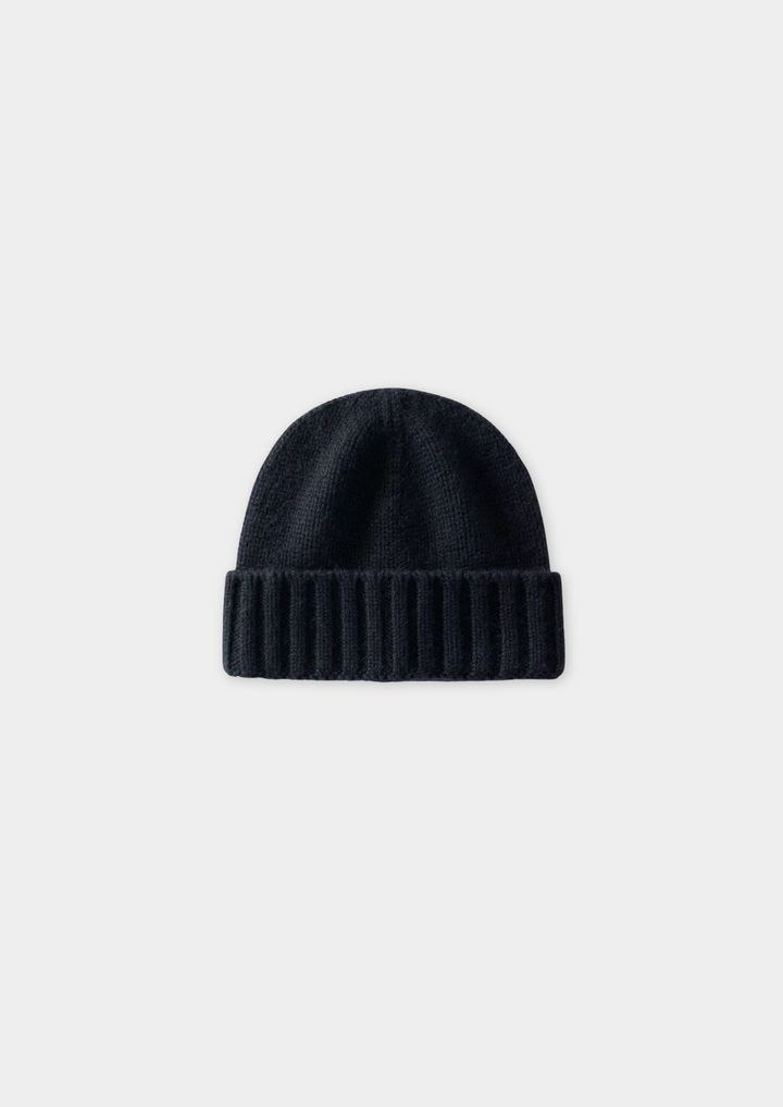 100% CASHMERE BEANIE.