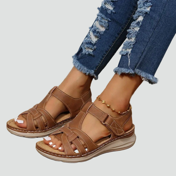 Adjustable Strap Sandals with Open Toe for Women