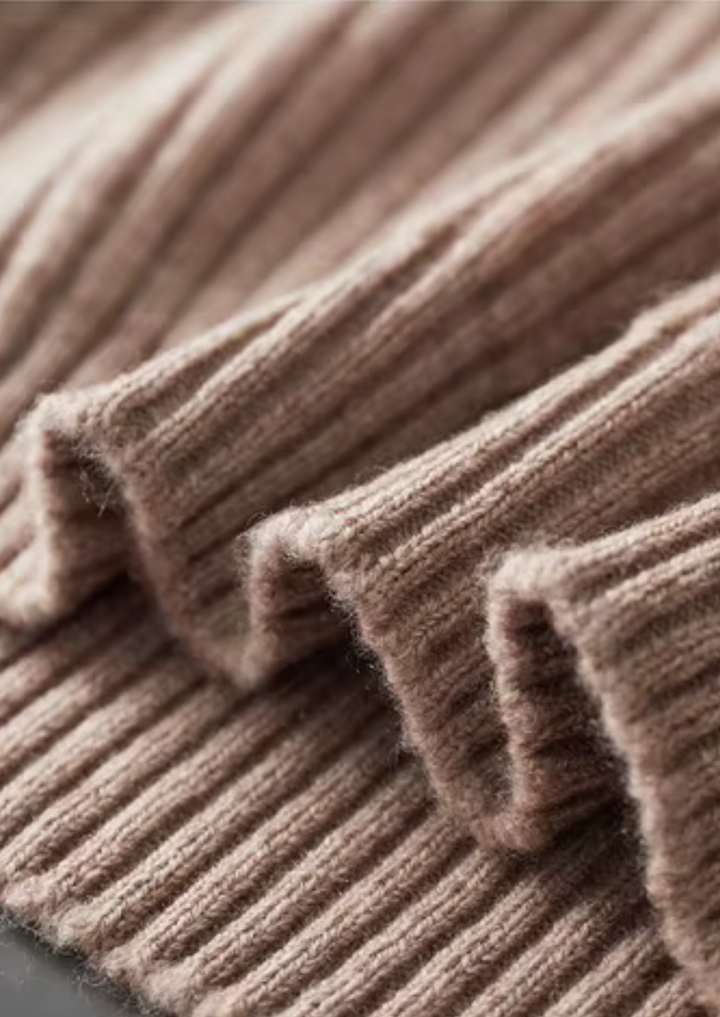 NOBA WOOL RIBBED HENLEY SWEATER