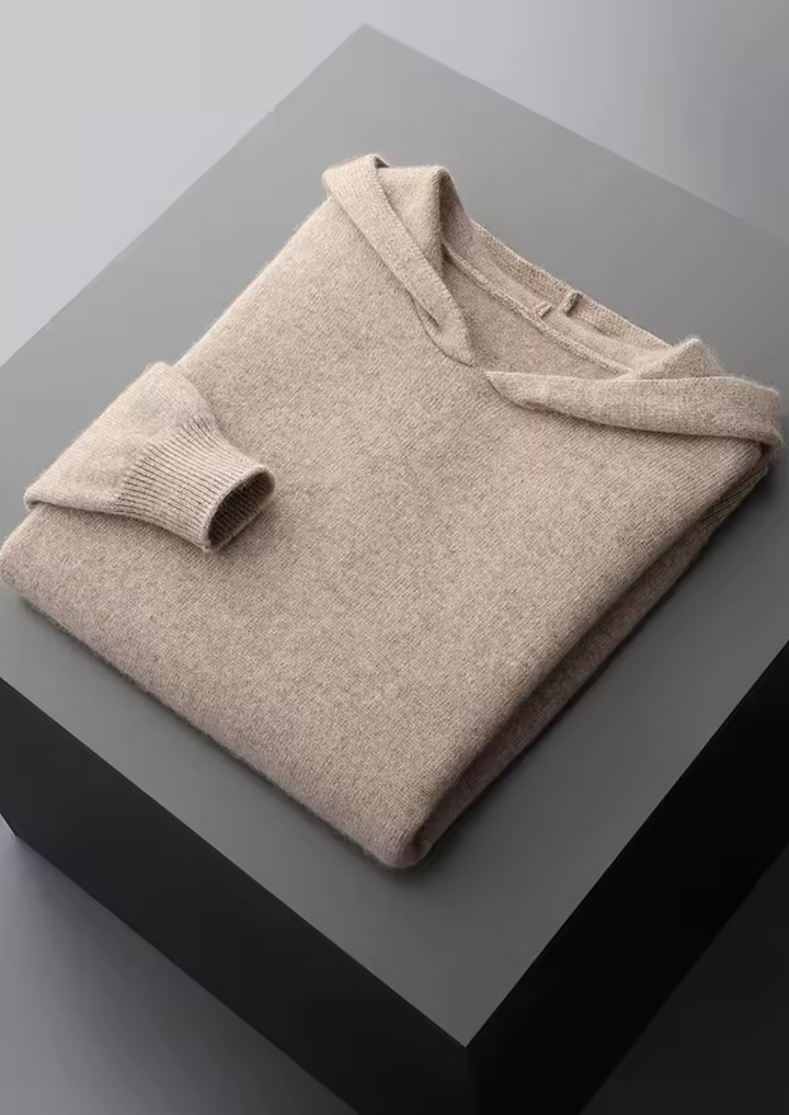 Emma & Rose cashmere essential hoodie — premium knitwear