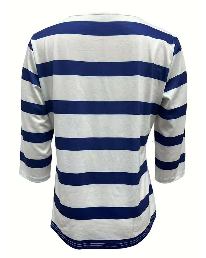 ANNALENA THE ELEGANT STRIPED BLOUSE