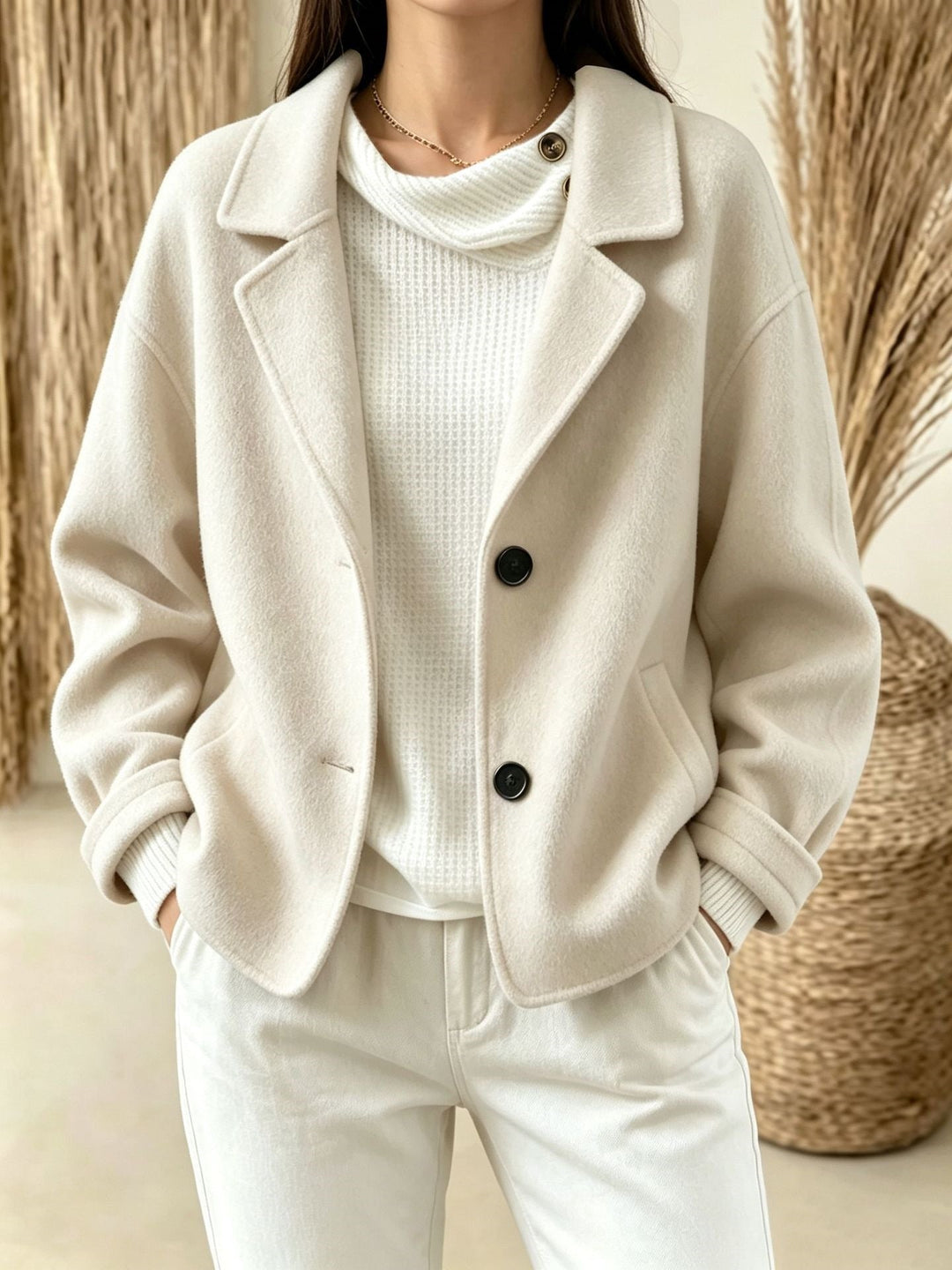 Women's Slim Two-Button Suit - Minimalist and Chic